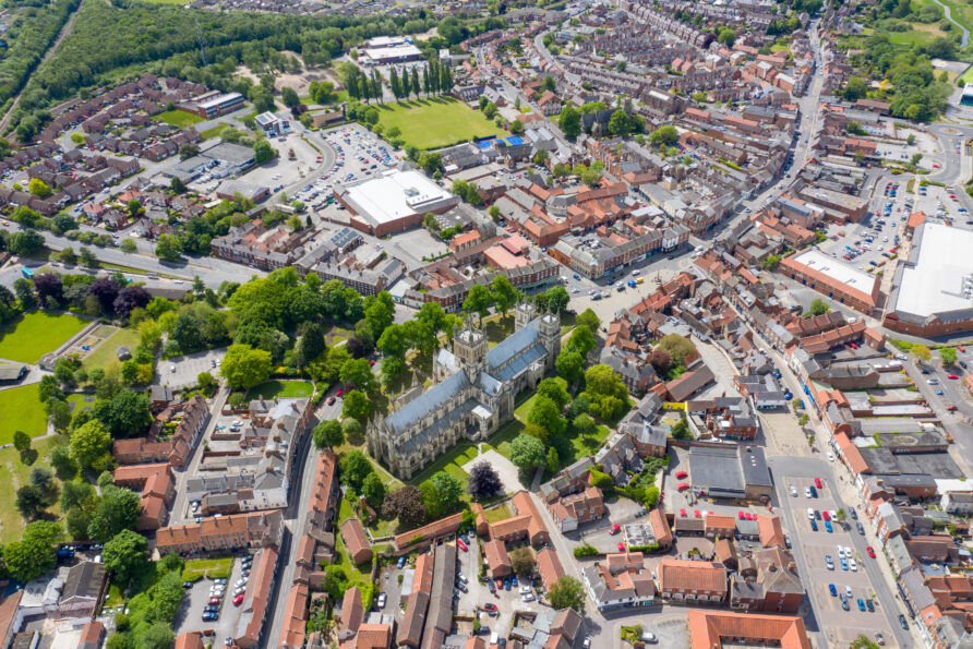 aerial view of Selby