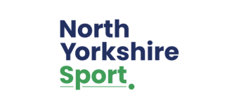 Logo for North Yorkshire Sport. The words North Yorkshire are in bold, dark blue text above the word Sport, in bold green text, underlined, on a white background.